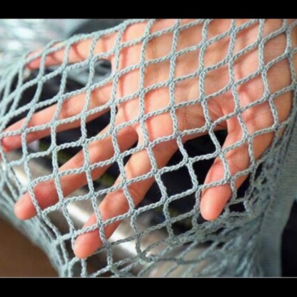 NEW Mesh French Market Style Long Handle Shopping Bag - Picture 10 of 16